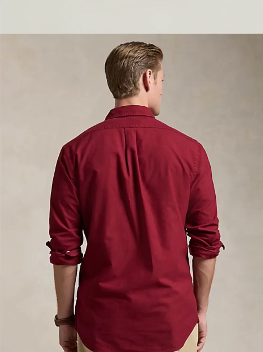 Classic Fit Garment-Dyed Oxford Shirt